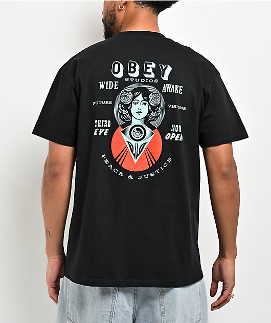 Obey Make Art Not War Black T-Shirt