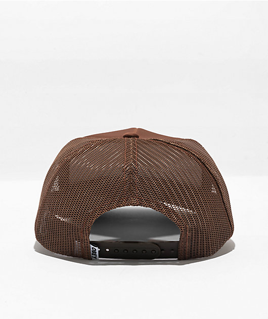 Obey Marked Brown Trucker Hat