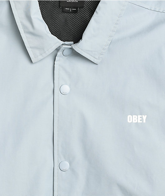 light blue coach jacket