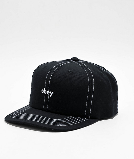 Obey Mix Classic Black Snapback Hat