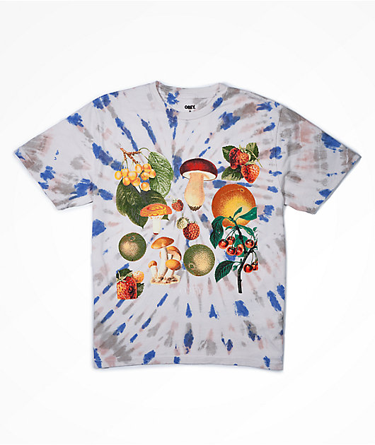 Obey Mushroom Garden Grey \u0026 Blue Tie 
