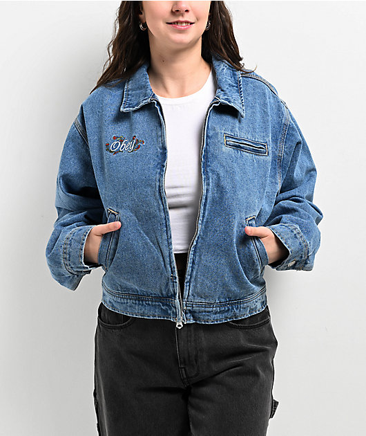 Clearance obey denim jacket