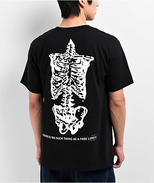 Obey No Free Lunch Black T-Shirt | Zumiez