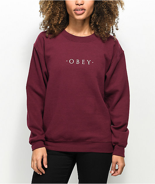 obey crewneck sweatshirt