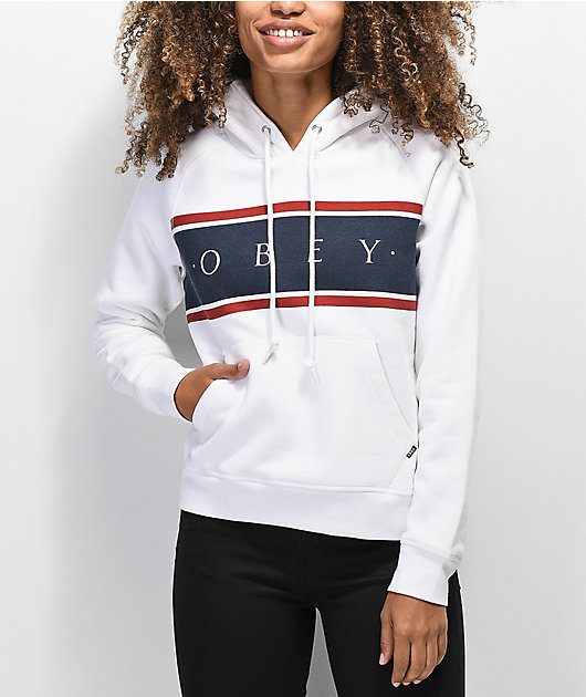 Obey Novel Palisade White Hoodie