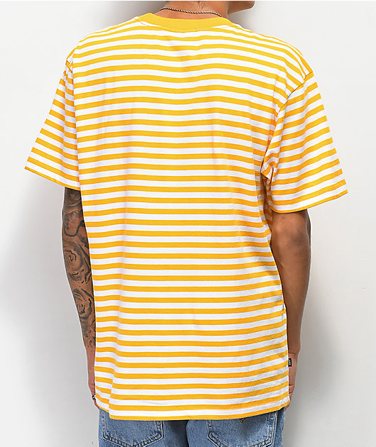 Obey Novel Yellow Striped T-Shirt
