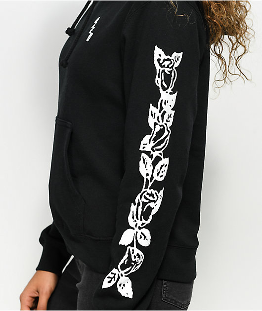 Obey Olde Rose sudadera negra con capucha