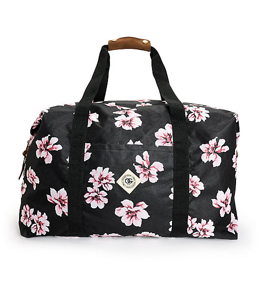 floral duffle bags