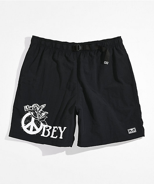 Obey Peace Angel shorts Negros