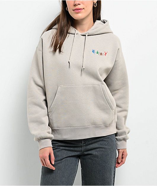 Obey Play Silver Grey Hoodie | Zumiez