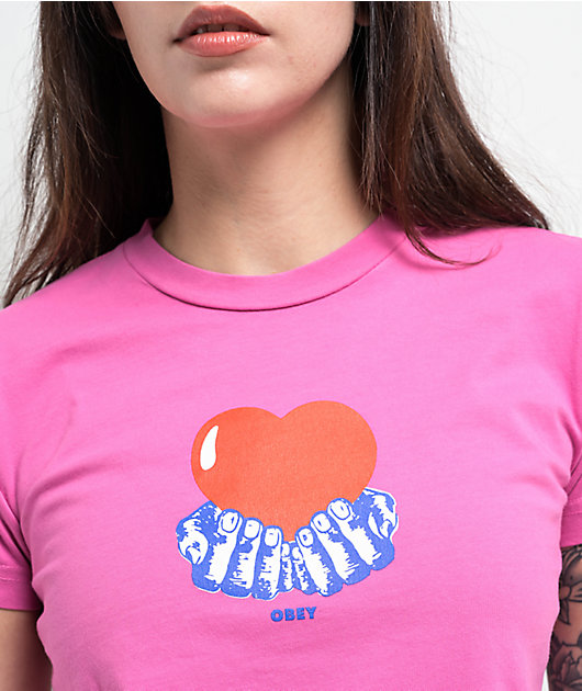 Obey Pure Love Kaylin Fiji Flower Crop T-Shirt | Zumiez
