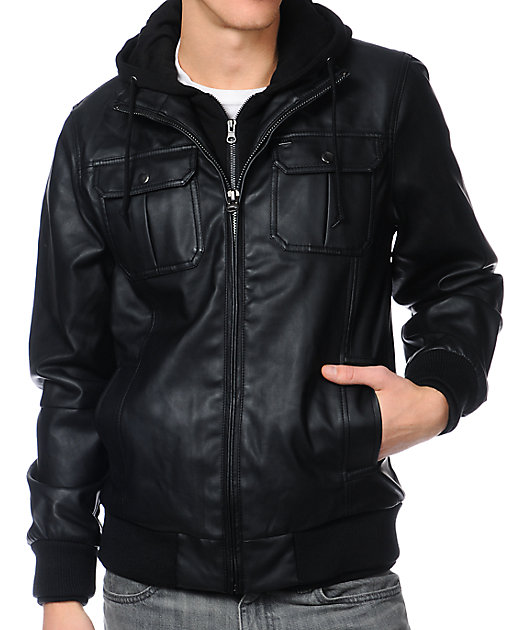 obey rapture leather jacket