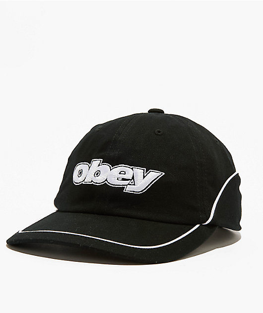 Obey Rewind Black Strapback Hat | Zumiez