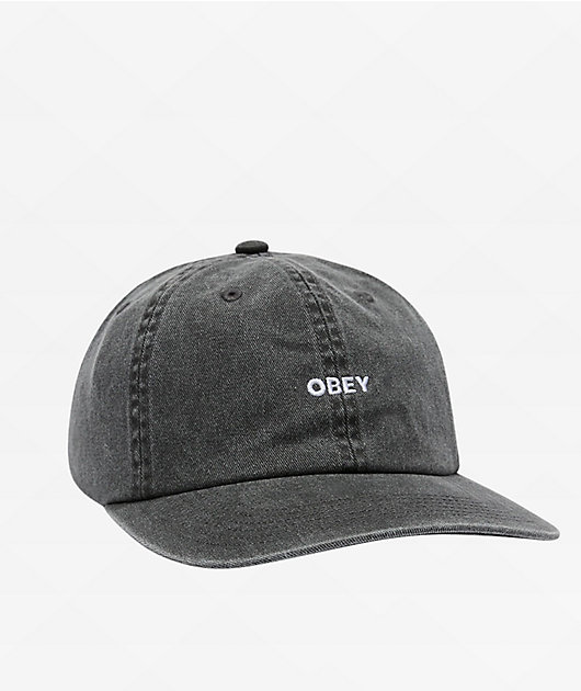 Obey Rewind Black Strapback Hat | Zumiez