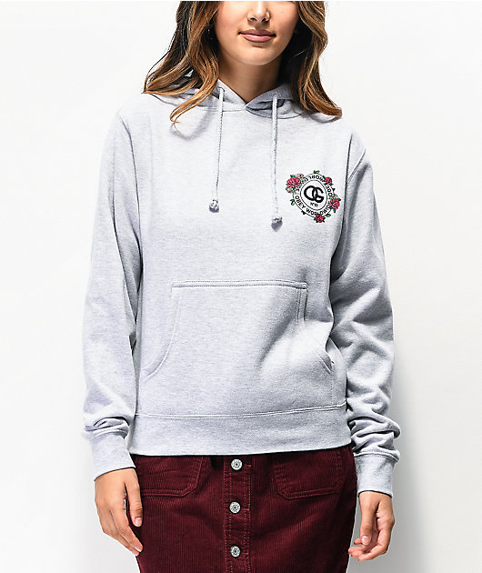 Obey Rue De La Ruine Light Grey Hoodie
