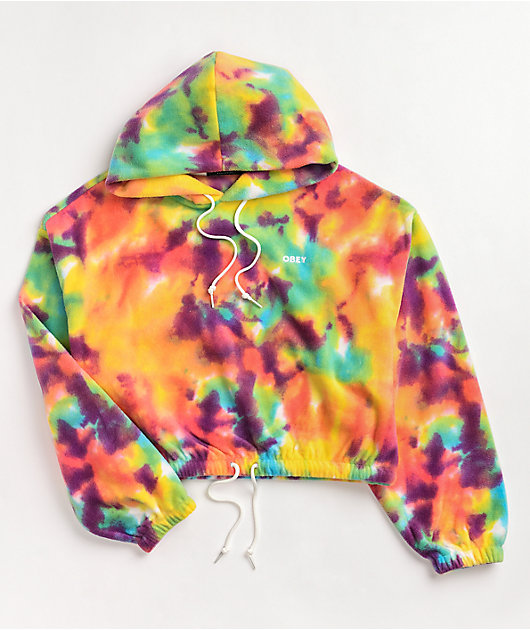 obey cropped hoodie