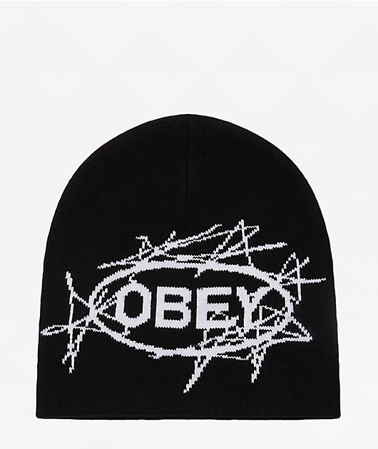 Obey Scram Black Skully Beanie