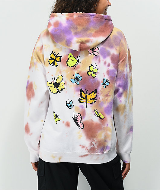 Butterfly tie dye sweatshirt sale