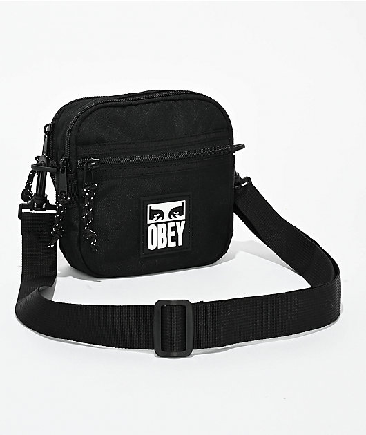 Obey Small Black Messenger Bag | Zumiez