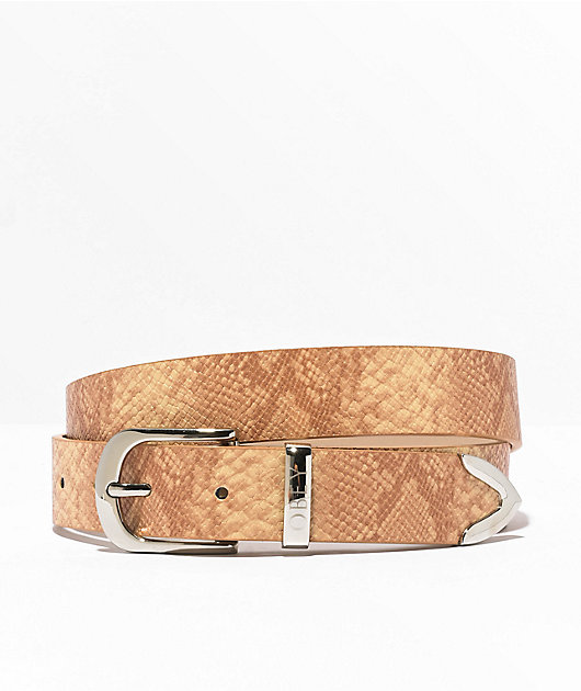 Obey Snake Tan Dress Belt - Main Image