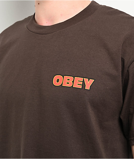Obey Star Brown T-Shirt