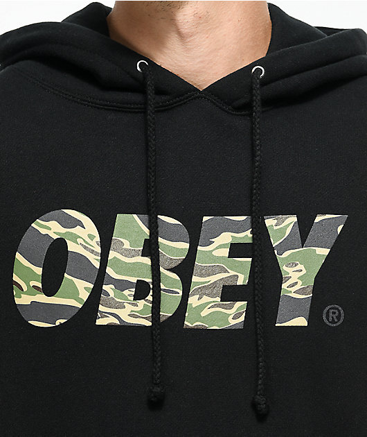 obey camo hoodie