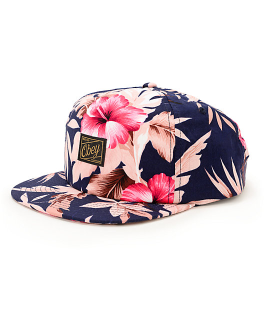 Tropical Pineapple Flowers Floral Unisex Colorful Floral Print Baseball Cap Adjustable Dad Hats Hip Hop Hats 