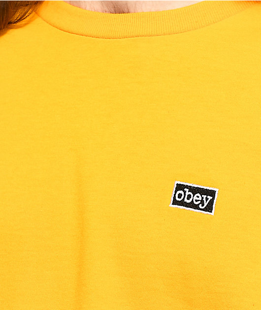 Obey Typewriter Gold T-Shirt