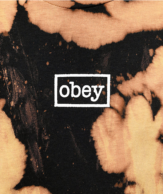Obey Typewriter Mag Black Bleach T-Shirt