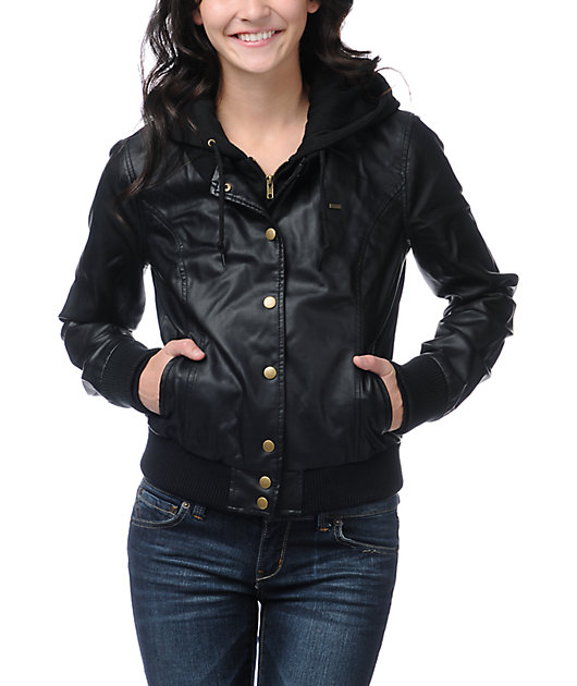 obey jacket leather