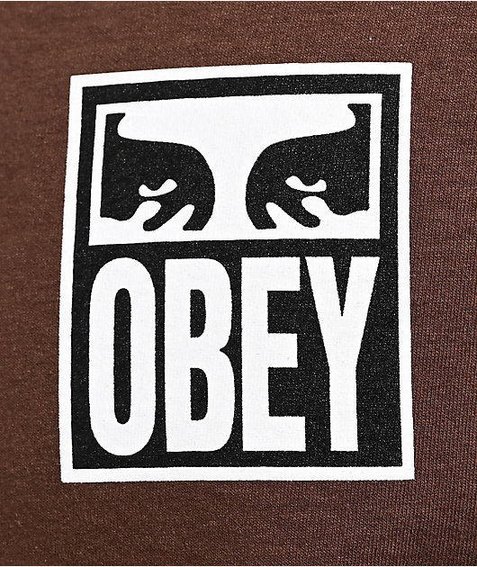 Obey Vision Of Obey Brown T-Shirt