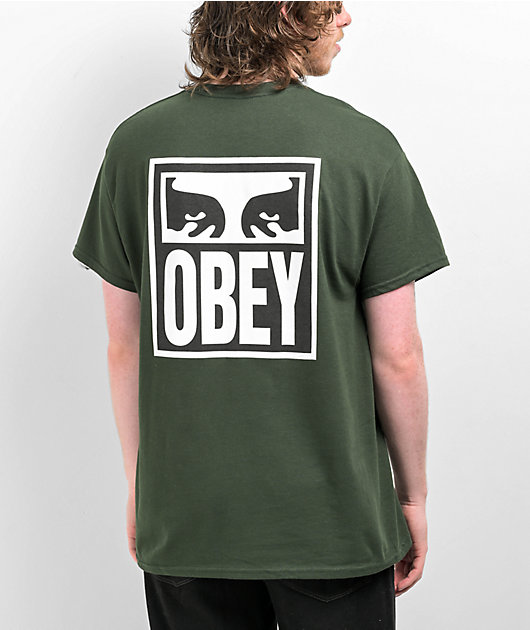 Tシャツ・カットソー OBEY Men T-shirt Green 167924098 RFR OBEY: T-shirt men - Green | Obey t-shirt 167924098 online at