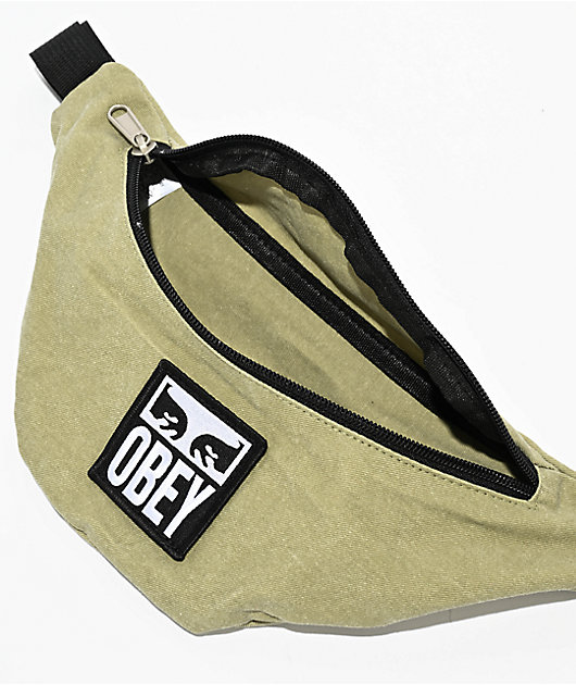 t*】様 Wasted Youth Mini Shoulder Bag VERD Obey Wasted II Pigment Green Fanny Pack | Zumiez