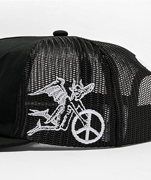 Obey World Black Strapback Hat