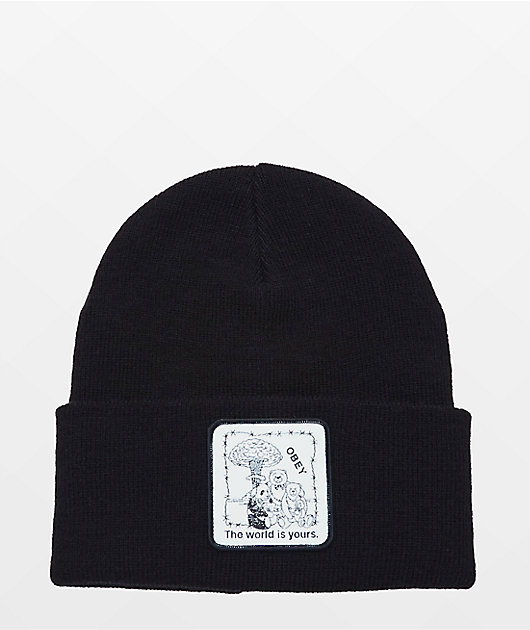 Obey World Is Yours Black Beanie