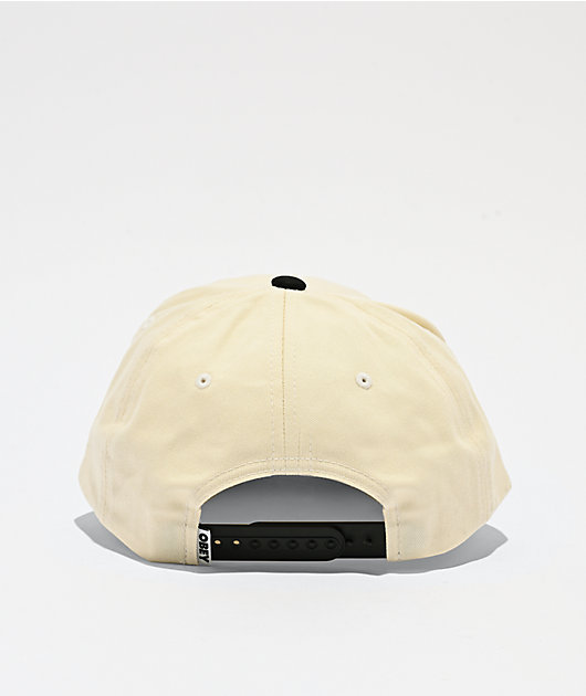 Obey World Records White & Black Snapback Hat