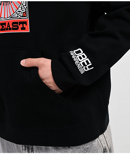 Obey x Keep A Breast Foundation Black Hoodie