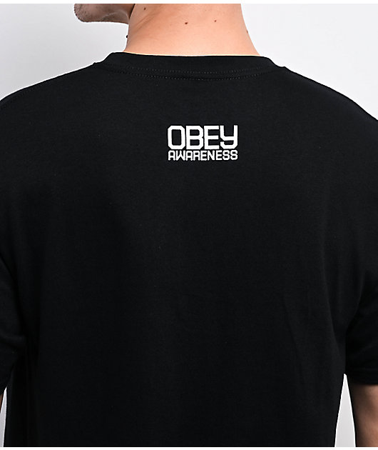 Obey x Keep A Breast Foundation Black T-Shirt