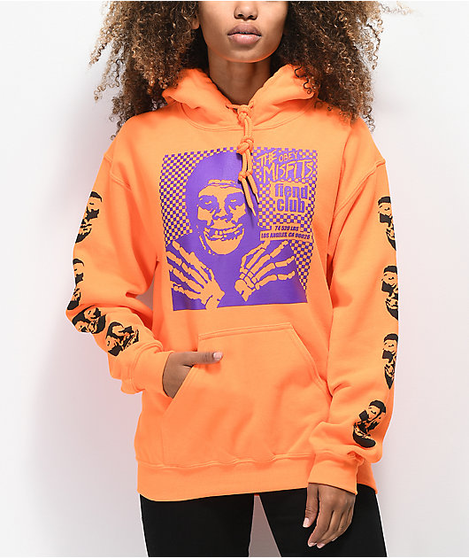 obey hoodie orange