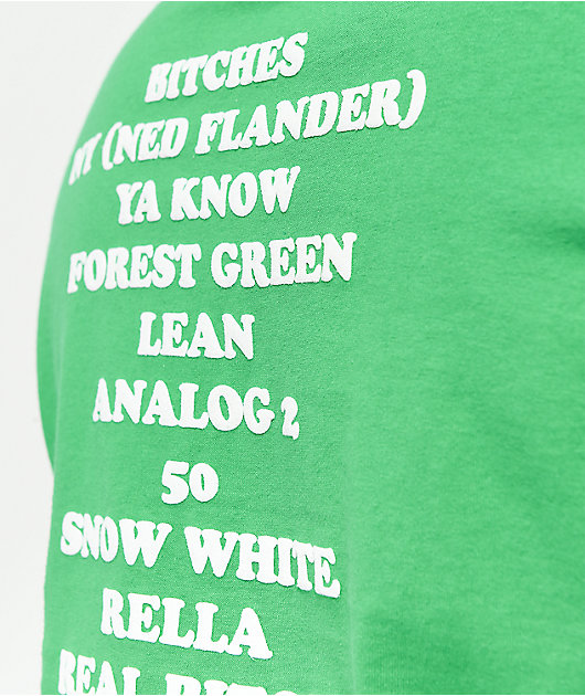 Odd Future 10 Year Anniversary Face Green T-Shirt