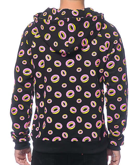 odd future black donut hoodie