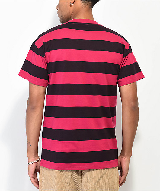 Odd Future Big Stripe Black & Purple Knit T-Shirt | Zumiez