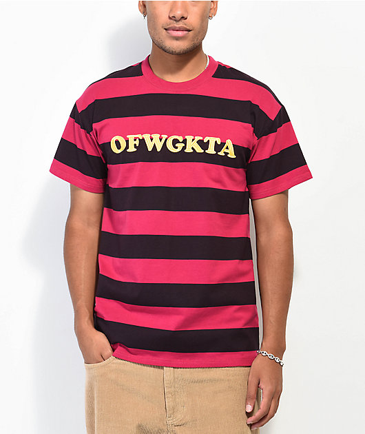 Odd Future Big Stripe Black & Purple Knit T-Shirt | Zumiez