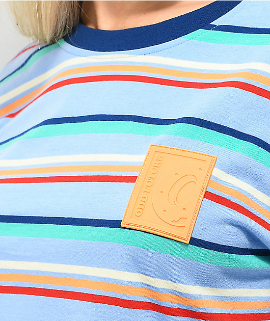 Odd Future Blue & Orange Stripe Long Sleeve T-Shirt | Zumiez