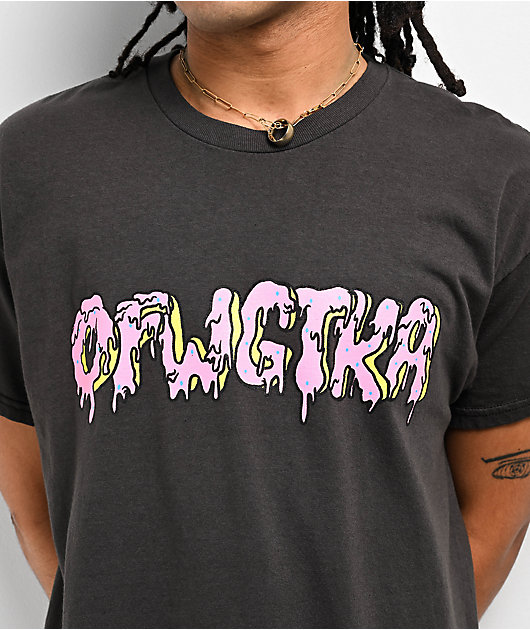 Odd Future Drip Logo Black Wash T-Shirt