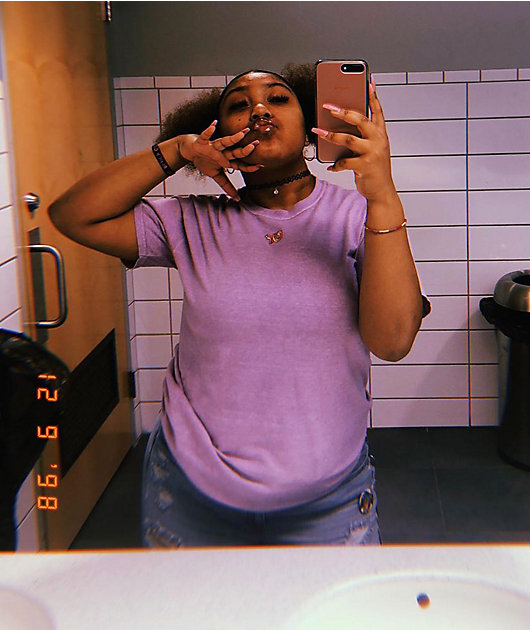 Odd Future Embroidered Dusty Lilac T-Shirt