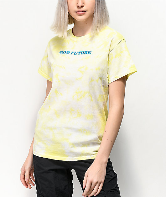 Odd Future Embroidery Yellow Wash T-Shirt