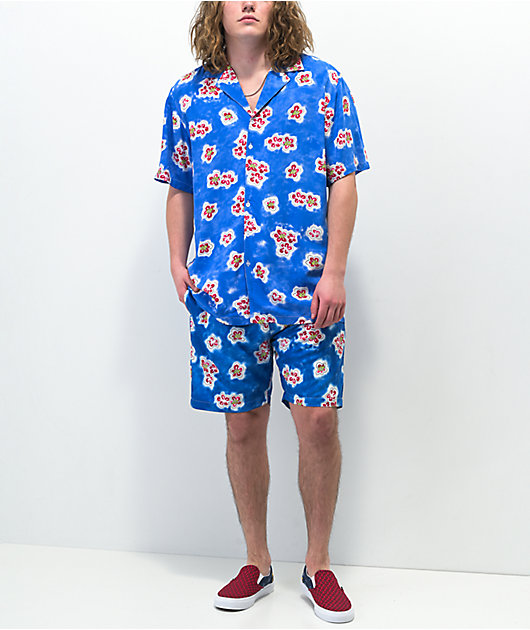 Odd Future Flowers Blue & Purple Board Shorts | Zumiez