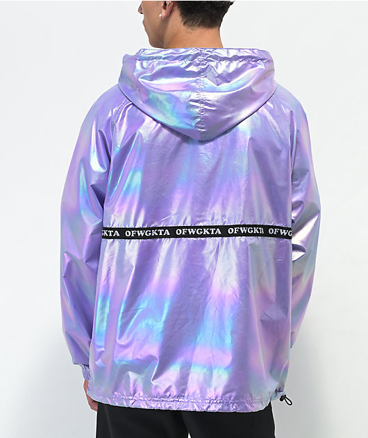 Odd Future Iridescent Pastel Purple Anorak Jacket