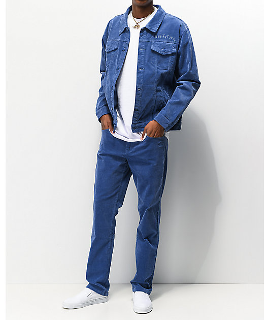 mens blue corduroy pants